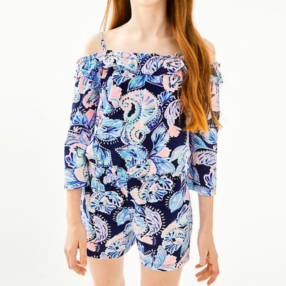 Girls Margaret Off-The-Shoulder Romper